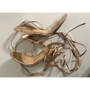 Olivia Ferguson Rose Gold Clear Heels (6)